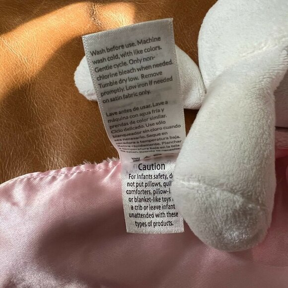 Baby Starters Bunny Security Lovey Blanket Plush 11" X 11" Cuddly Stuffed Animal - Picture 7 of 7